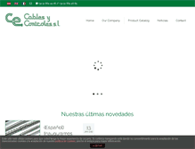 Tablet Screenshot of cablesycontroles.com